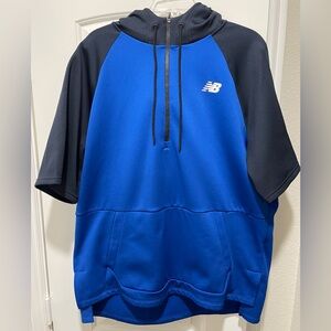 New Balance Retro Half Zip Short Sleeve Athletic Hoodie